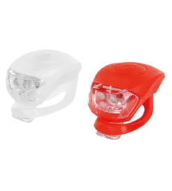Clearance Kit lampeggianti a led per bicicletta anteriore e posteriore in silicone - 92043 Bici