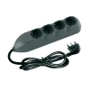 Bticino Multiprese Ed Adattatori|Kit multipresa 4 schuko/bipassso cavo grigio - .