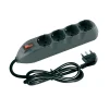 Discount Kit multipresa 4schuko/bipasso int/salvafulmine + cavo grigio - . Multiprese Ed Adattatori