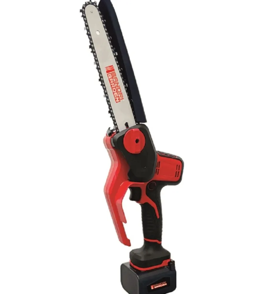 Online Kit potatore a catena a batteria "sg-tr2400" barra 24 cm 2 batterie 21v 4ah e asta telescopica 300 cm Potatori
