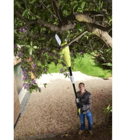 Potatori-Ryobi Kit potatore a catena e tagliasiepi telescopico elettrico "rp750450" barra 20 cm 750 w