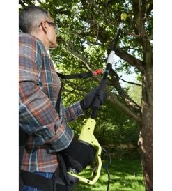 Potatori-Ryobi Kit potatore a catena e tagliasiepi telescopico elettrico