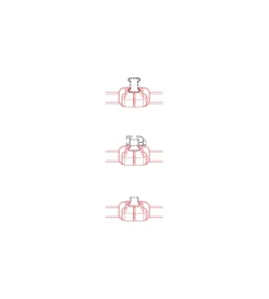 Portaggio-Nordrive Kit rullo posteriore + estensore regolabile - 64 cm  n11020