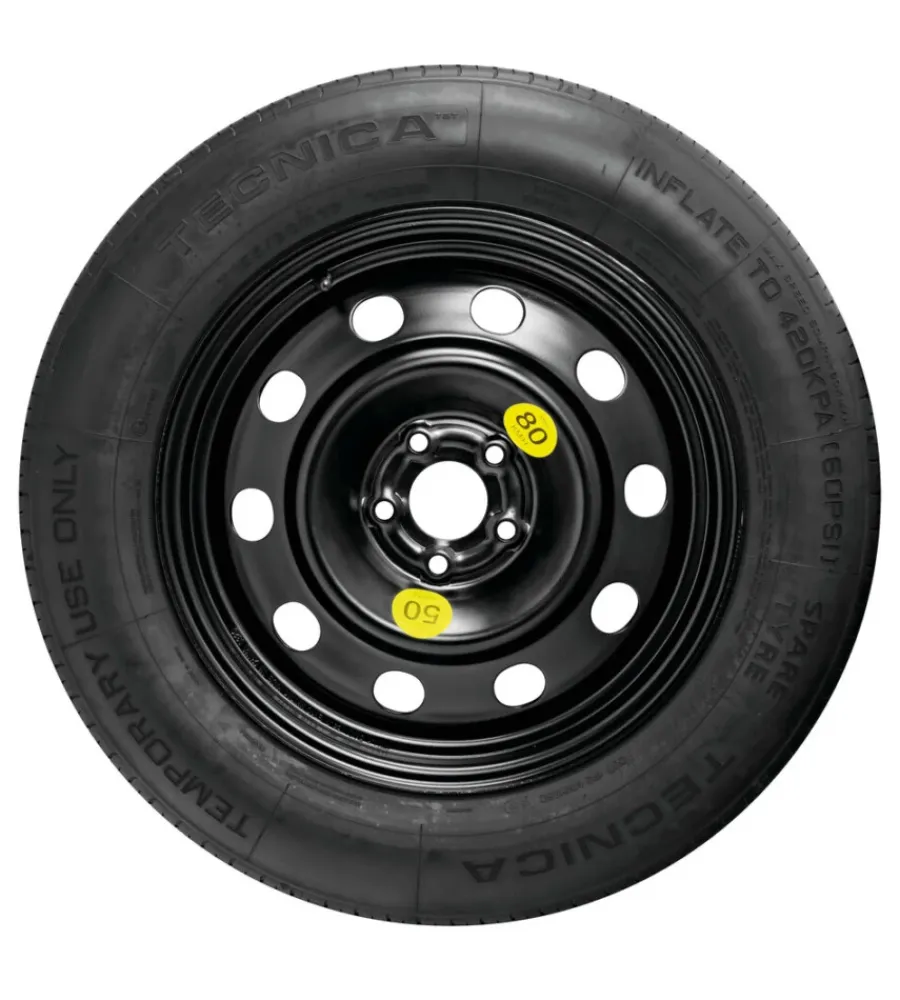 Online Kit ruotino di scorta - 125/80 16 acciaio con cric e chiave svita bulloni - 76157 Pneumatici