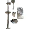 Docce E Accessori|Kit saliscendi per doccia in acciaio con 3 funzioni, altezza 65 cm