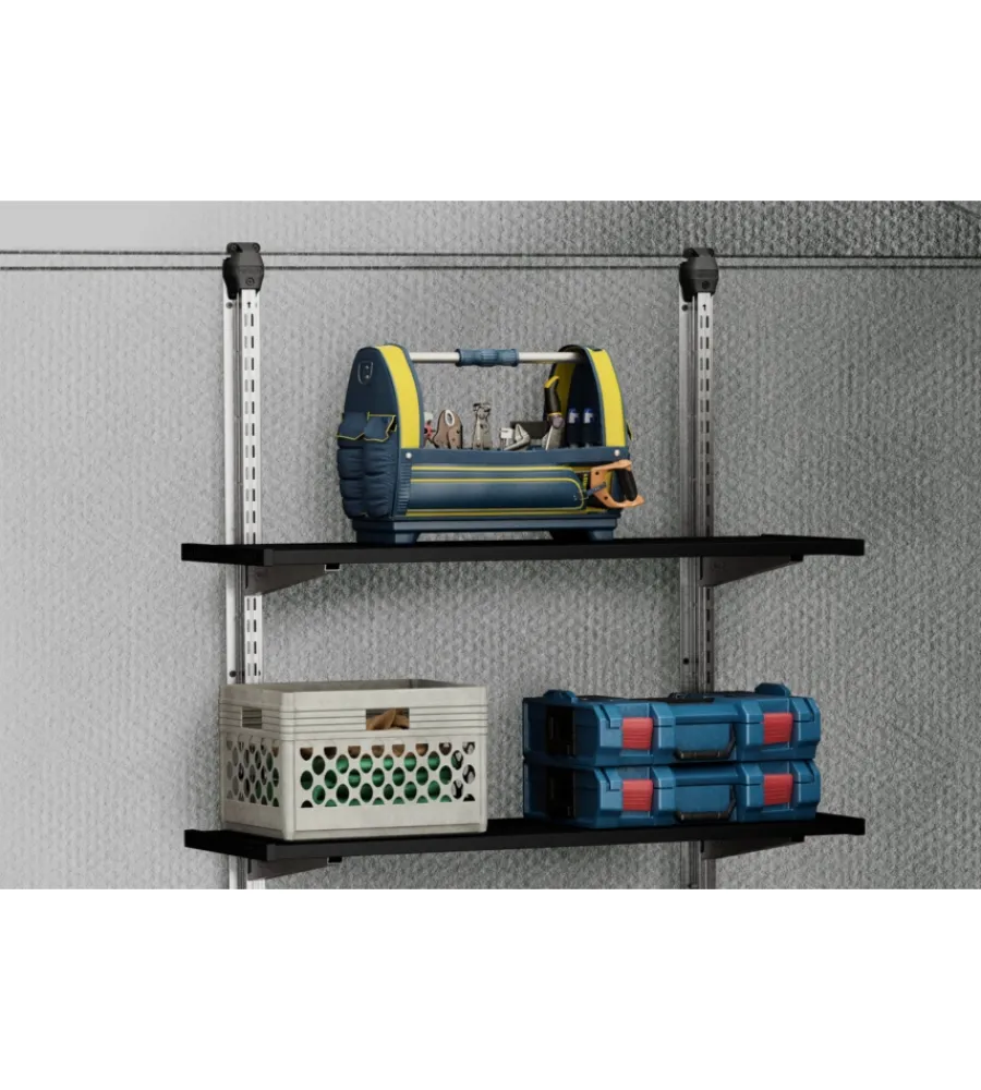 Casette Da Giardino-Keter Kit scaffalatura per casette "shelving kit 100" in metallo 97x30 cm