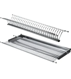 New Kit scolapiatti in acciaio inossidabile per pensile da 80 cm Accessori Cucina