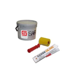 Barbecue-Sarom Fuoco Kit silicone/collante, pittura e rullo per barbecue -