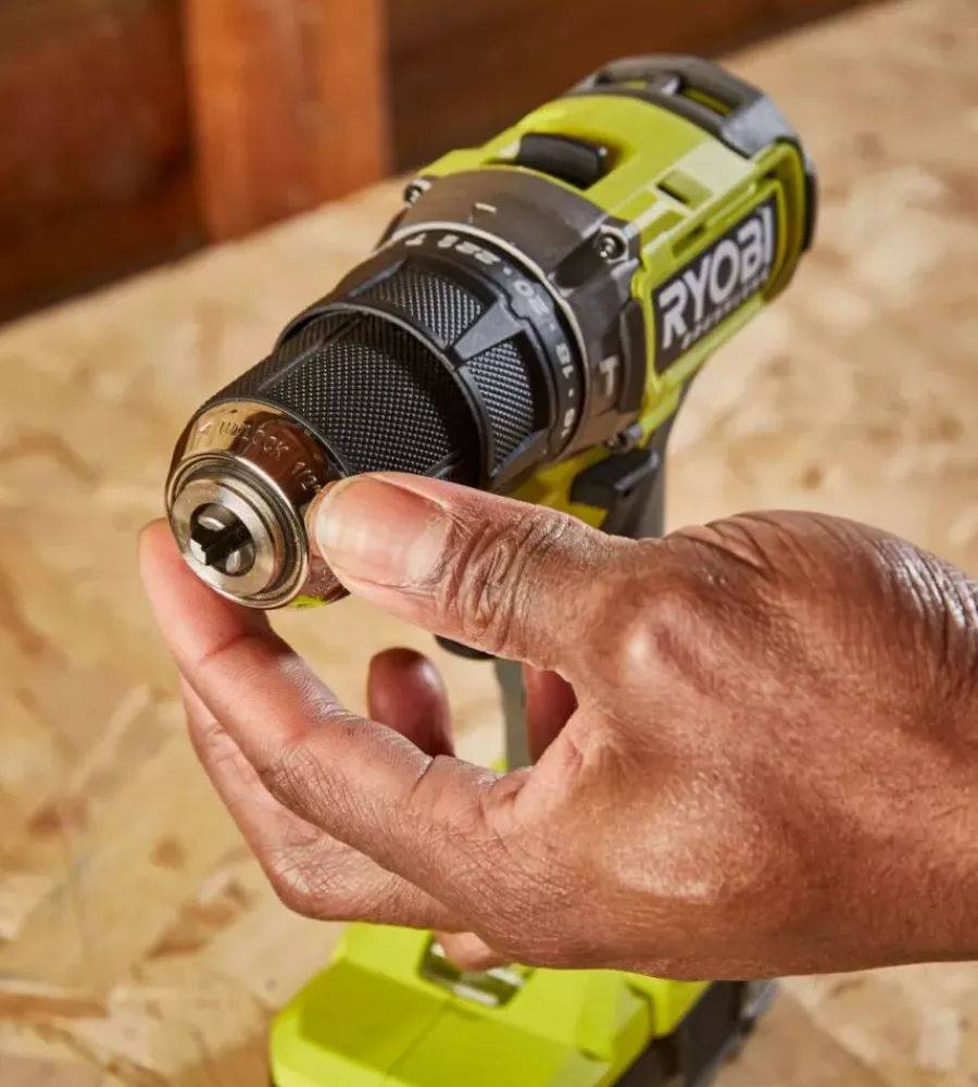 Ryobi Trapani E Avvitatori|Kit trapano a percussione brushless e compressore portatile - con 2 batterie 18v 2ah