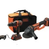 Outlet Kit trapano avvitatore e smerigliatrice black & decker con batterie al litio. Trapani E Avvitatori