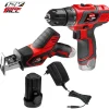 Trapani E Avvitatori-Valex Kit trapano avvitatore e sega a gattuccio 12v -