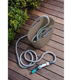 Irrigazione-G.F. Kit tubo auto estensibile "aquapop" tortora 15 m