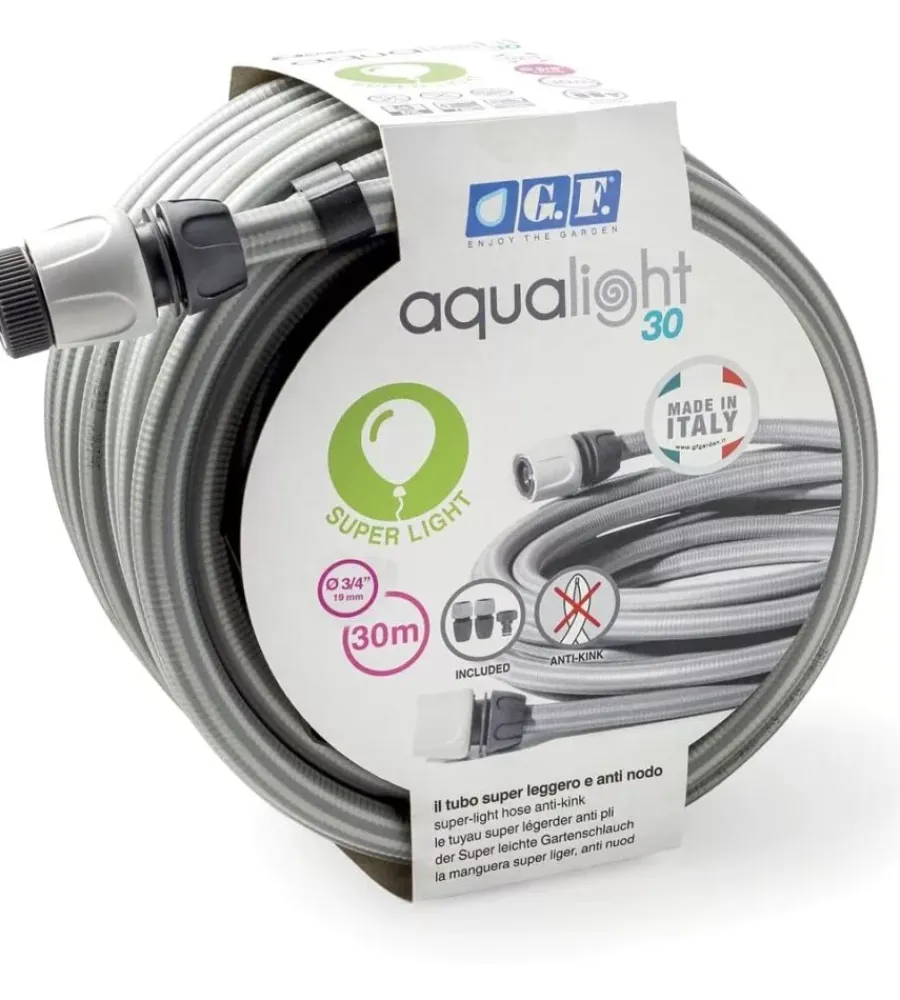 Irrigazione-G.F. Kit tubo leggero per irrigazione 30 metri 3/4" "aqualight" -