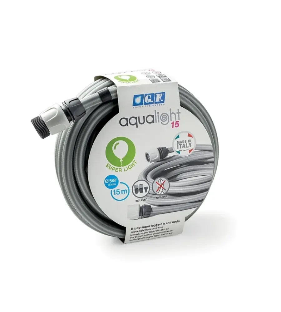 Irrigazione-G.F. Kit tubo leggero per irrigazione 15 metri 5/8" "aqualight" -