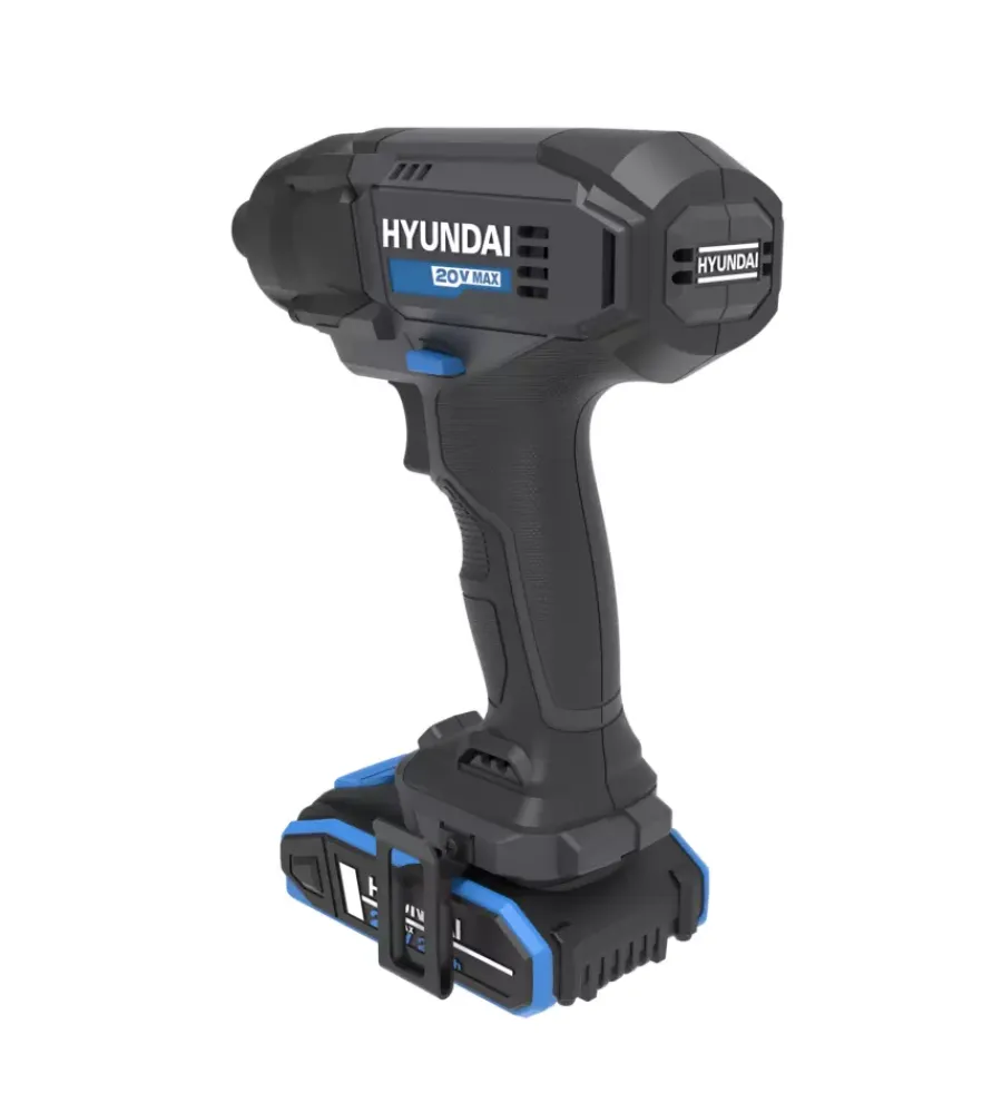 Hyundai Trapani E Avvitatori|Kit valigetta avvitatore a impulsi a batteria 180 nm 2 batterie 20v 2ah e caricabatterie - cod. 25877