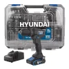 Trapani E Avvitatori-Hyundai Kit valigetta trapano a percussione a batteria 50 nm 20v 2ah, caricabatterie e 75 utensili - cod. 25873