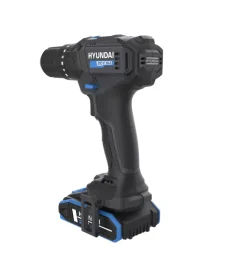 Trapani E Avvitatori-Hyundai Kit valigetta trapano a percussione a batteria 50 nm 20v 2ah, caricabatterie e 75 utensili - cod. 25873