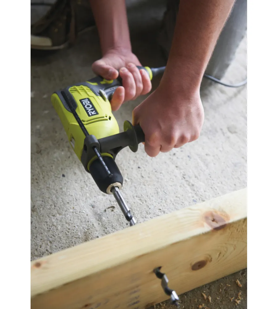 Trapani E Avvitatori-Ryobi Kit valigetta trapano a percussione elettrico "rpd680-k" 680 w
