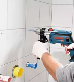 Trapani E Avvitatori-Bosch Kit valigetta trapano a percussione elettrico 