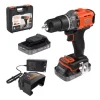 Black+Decker Trapani E Avvitatori|Kit valigetta trapano avvitatore a percussione a batteria "bcd383d2xk-qw" 2 batterie 18v