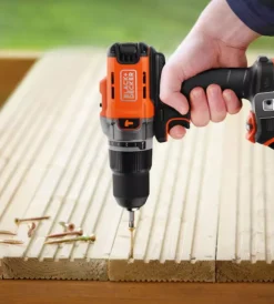Black+Decker Trapani E Avvitatori|Kit valigetta trapano avvitatore a percussione a batteria 