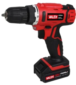 Valex Trapani E Avvitatori|Kit valigetta trapano avvitatore a batteria "family-tech 218" 2 batterie 18v 0,80ah