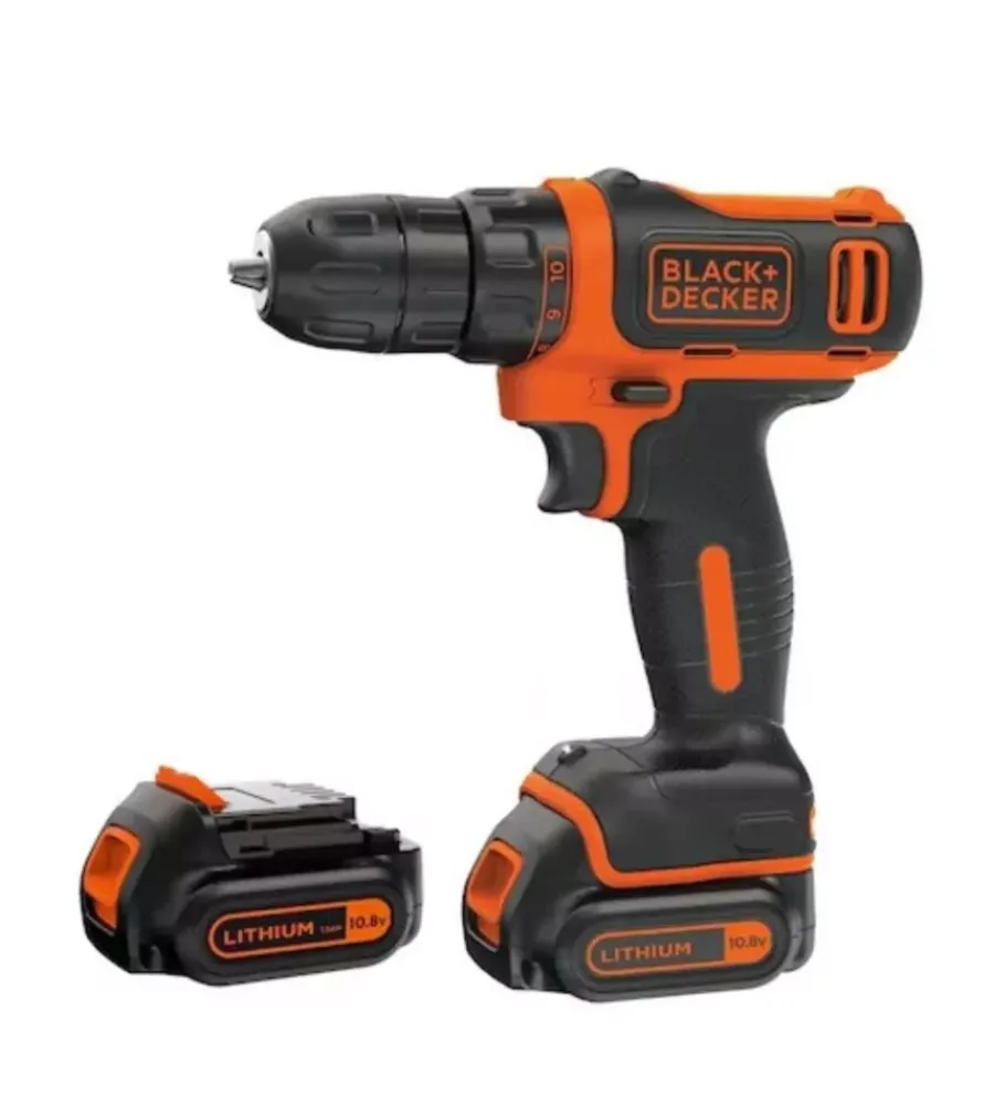 Hot Kit valigetta trapano avvitatore a batteria "bdcdd12kb-qw" 2 batterie 10,8v 1,5ah Trapani E Avvitatori