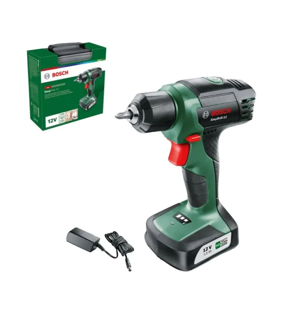 Bosch Trapani E Avvitatori|Kit valigetta trapano avvitatore a batteria "easydrill 12" 15 nm 12v 1,5ah