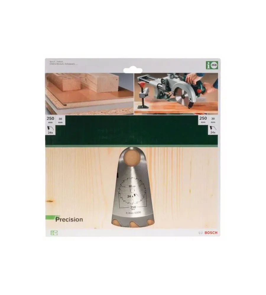 Accessori Per Seghe E Seghetti-Bosch Lama per sega circolare "precision" 250x2x30 - 24 denti - .
