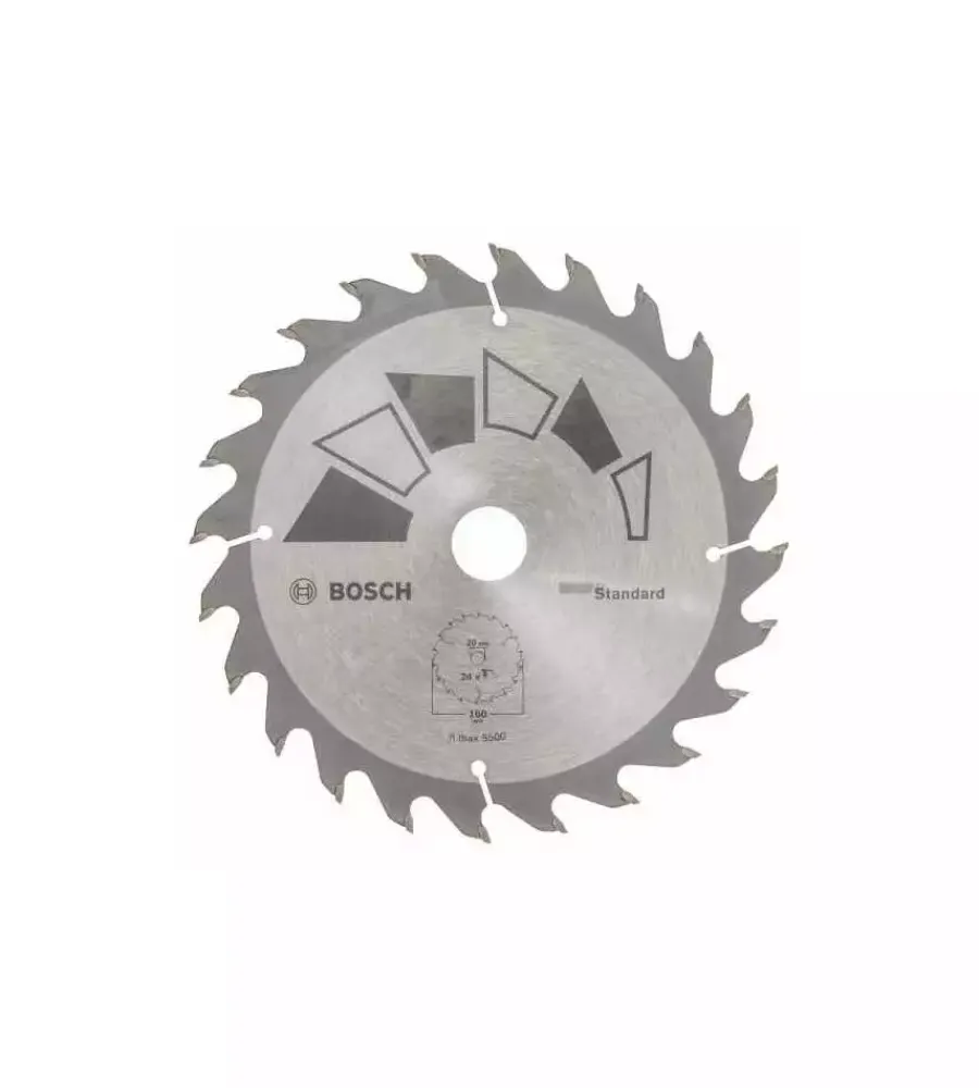 Accessori Per Seghe E Seghetti-Bosch Lama per sega circolare "standard - basic" 160x2.2x20/16 - 24 denti - .