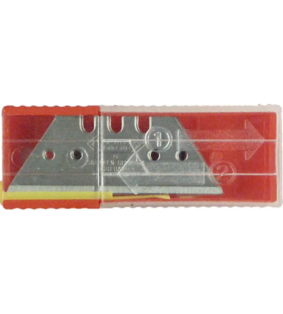 Cutter E Forbici- Lame trapezoidali spessore 0,45 mm. 5 pz.