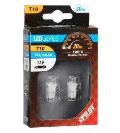 Online Lampada 1 led colour-led wide 12v - (t10) - w2,1x9,5d - 2 pz - d/blister - bianco 58146 Elettrico