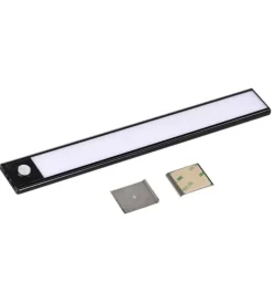 Best Lampada a led da armadio ricaricabile con sensore pir nera, 3000k Illuminazione Per Interno