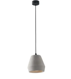 Illuminazione Per Interno|Lampada a sospensione "ando-s18" in cemento h120 cm, max 40 w