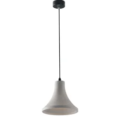 Illuminazione Per Interno|Lampada a sospensione "ando-s22" in cemento h120 cm, max 40 w