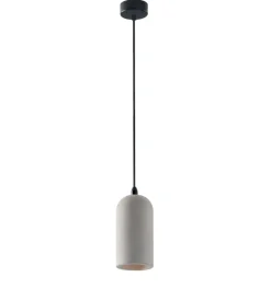 Illuminazione Per Interno|Lampada a sospensione "ando-s10" in cemento h120 cm, max 40 w