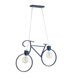 Illuminazione Per Interno-Onli Lampada a sospensione "bike" blu, e27