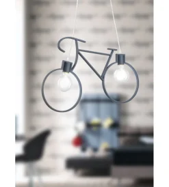 Illuminazione Per Interno-Onli Lampada a sospensione "bike" blu, e27