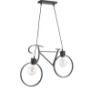 Illuminazione Per Interno-Onli Lampada a sospensione "bike" nero, e27