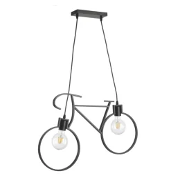 Illuminazione Per Interno-Onli Lampada a sospensione "bike" nero, e27