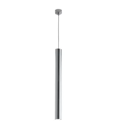Illuminazione Per Interno|Lampada a sospensione "fluke" cromata, h 127cm