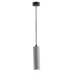 Illuminazione Per Interno|Lampada a sospensione "kruk" in cemento grigio, h 120 cm