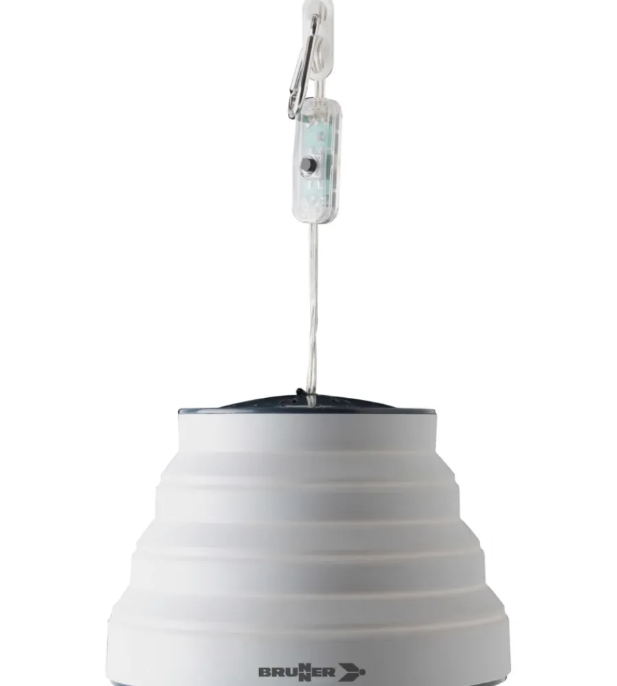 Brunner Campeggio|Lampada a sospensione led fold-away da campeggio "syrma led" grigio 520 lumen