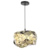 Discount Lampada a sospensione media "andromeda" nera e oro, e27 Illuminazione Per Interno