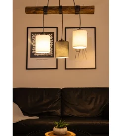 Lampada a sospensione "pinocio" 3 luci 3xe27 Illuminazione Per Interno