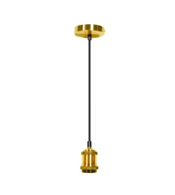 Illuminazione Per Interno- Lampada a sospensione "pendel" ottone 1,5 mt, e27
