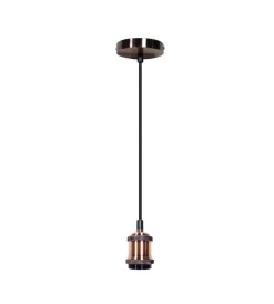 Illuminazione Per Interno- Lampada a sospensione "pendel" bronzo 1,5 mt, e27