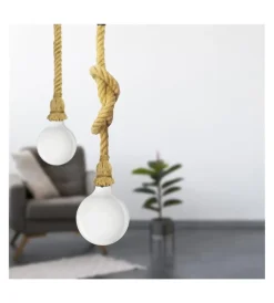 Illuminazione Per Interno- Lampada a sospensione "pendel" corda 1,5 mt, e27