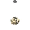 Clearance Lampada a sospensione piccola "andromeda" nera e oro, e27 Illuminazione Per Interno