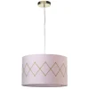 Onli Illuminazione Per Interno|Lampada a sospensione "rosita" oro e rosa, e27